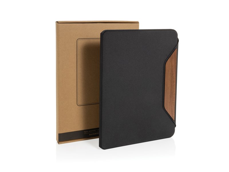 Teri AWARE™ RPET and walnoot A4 portfolio