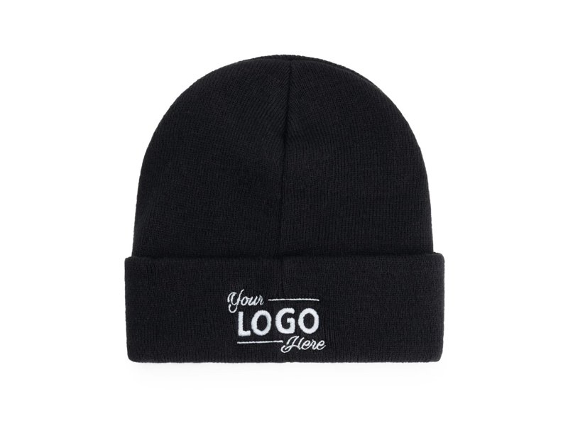 Thinsualte warme wintermutsen, vanaf 25 stuks al leverbaar met uw logo - Borduren -