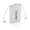 5.000 mAh zakformaat powerbank met geïntegreerde kabels 5.000 mAh zakformaat powerbank met geïntegreerde kabels