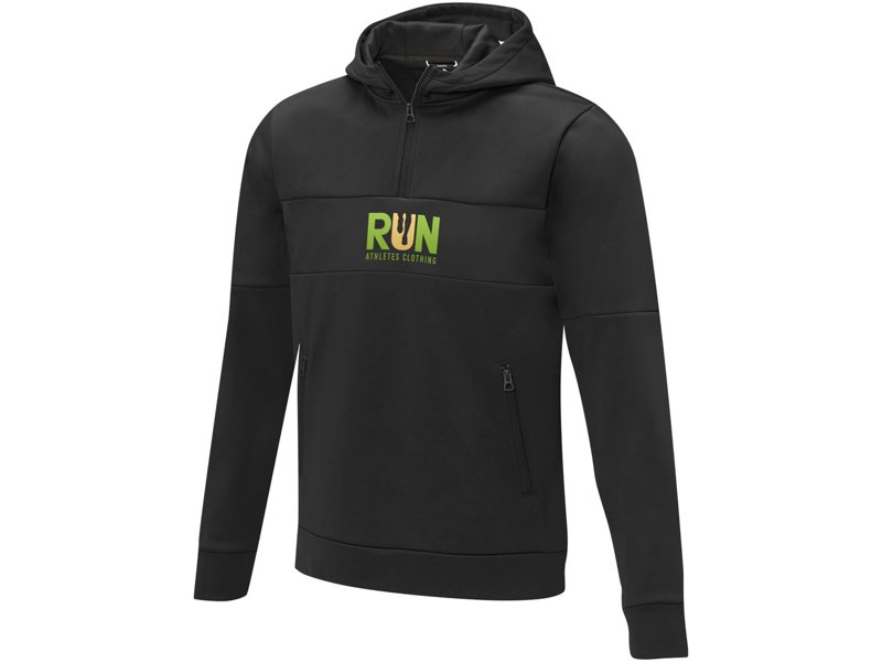 Sayan anorak heren sweater met halve rits en capuchon Sayan anorak heren sweater met halve rits en capuchon