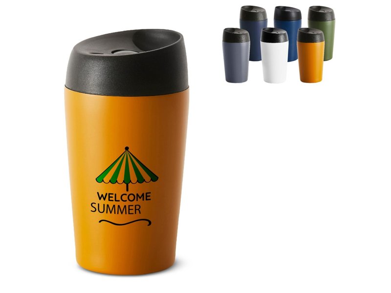 Sagaform Loke dubbelwandige mok gekleurde Coating 240ml Sagaform Loke dubbelwandige mok gekleurde Coating 240ml