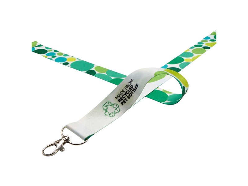 Addie gerecyclede PET lanyard - dubbelzijdige sublimatie