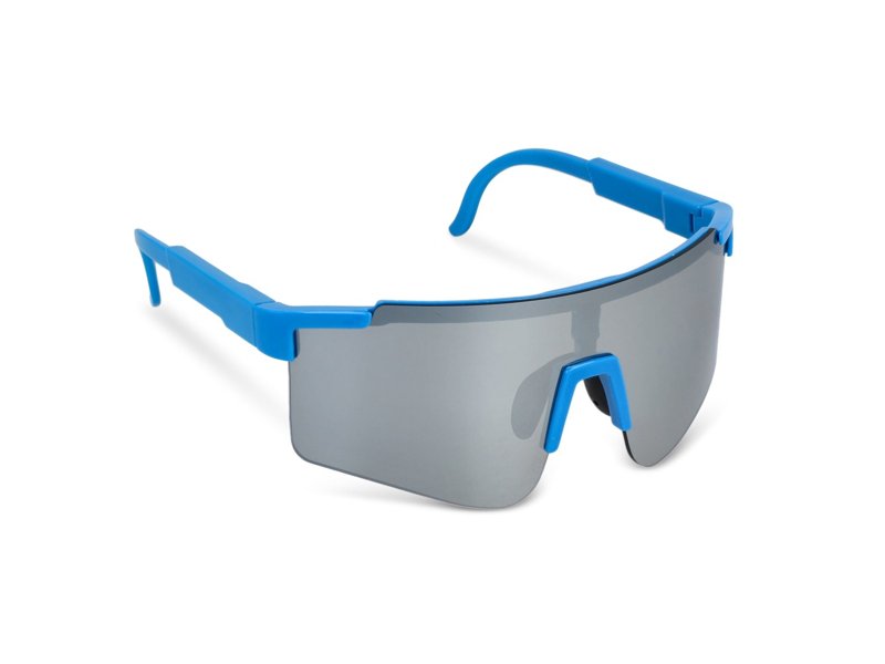 Sportzonnebril met spiegelende glazen Sportzonnebril met spiegelende glazen
