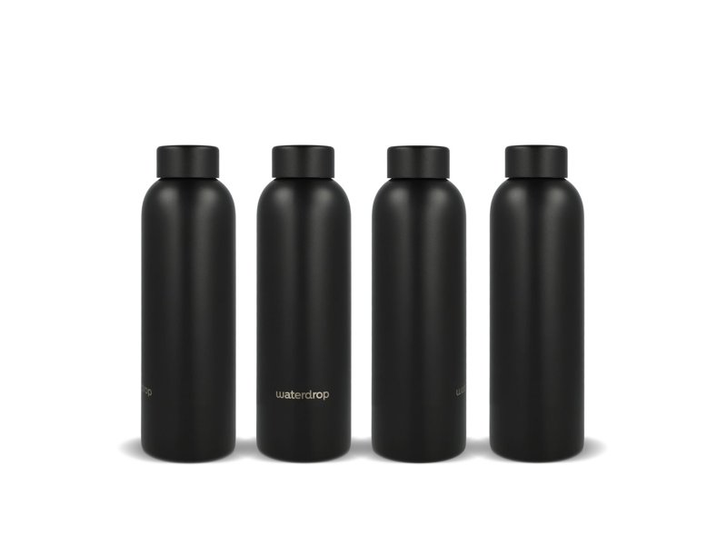 Waterdrop Roestvrijstalen Fles met Stalen dop 600ml Waterdrop Roestvrijstalen Fles met Stalen dop 600ml