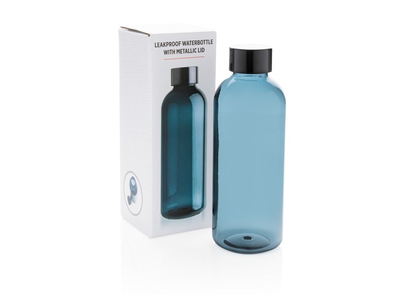 Lekvrije waterfles met metallic dop