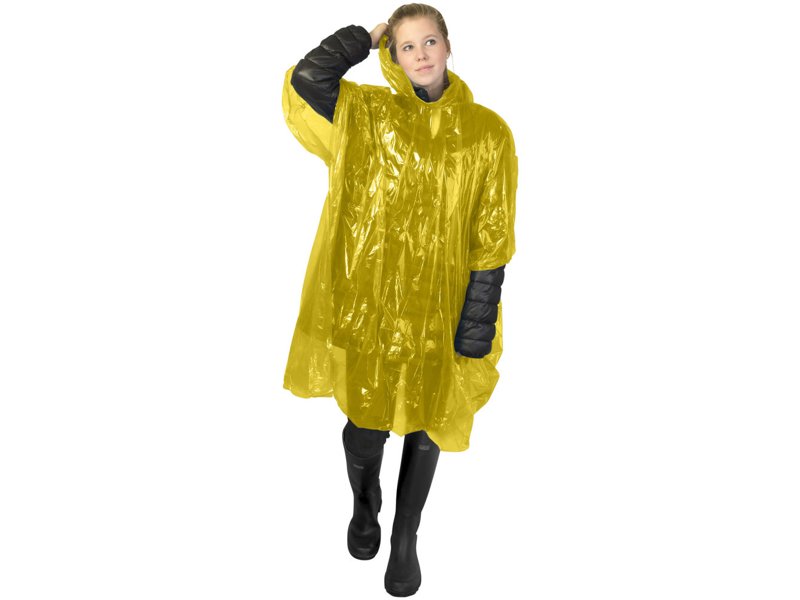 Ontdek de Mayan wegwerp poncho, gemaakt van gerecycled plastic | Totziens Promotions