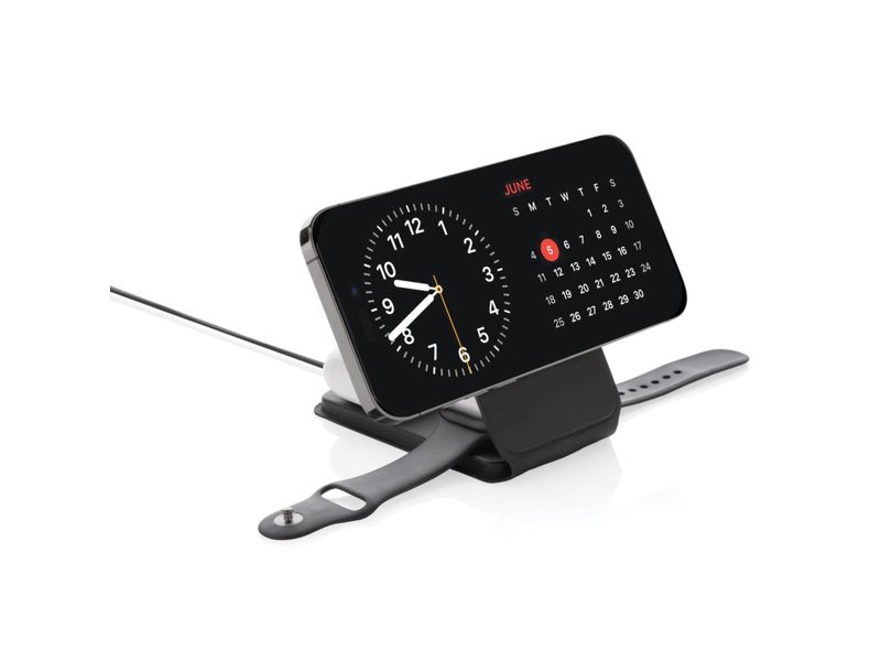 Swiss Peak RCS rPU 15W 3 in 1 magnetische draadloze oplader Swiss Peak RCS rPU 15W 3 in 1 magnetische draadloze oplader