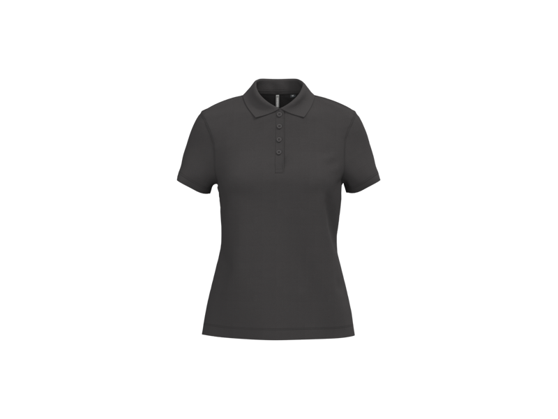 Kariban Piqué-damespolo korte mouwen