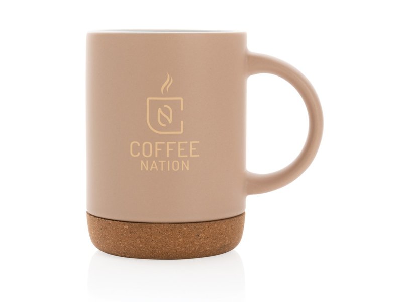 Keramische mok met kurken bodem Keramische mok met kurken bodem