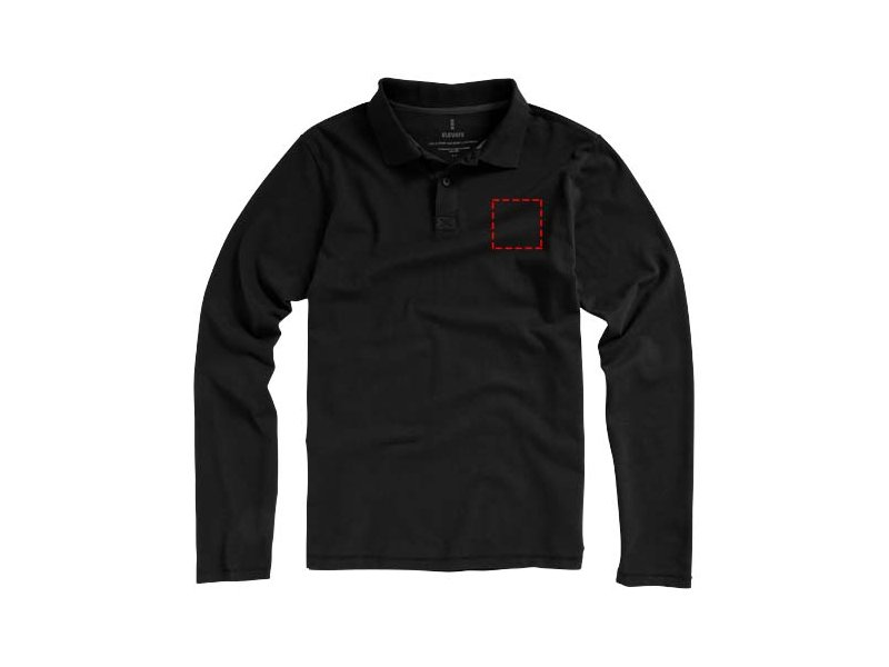 Lange mouwen heren polo » Elevate Oakville | Promotieartikelen