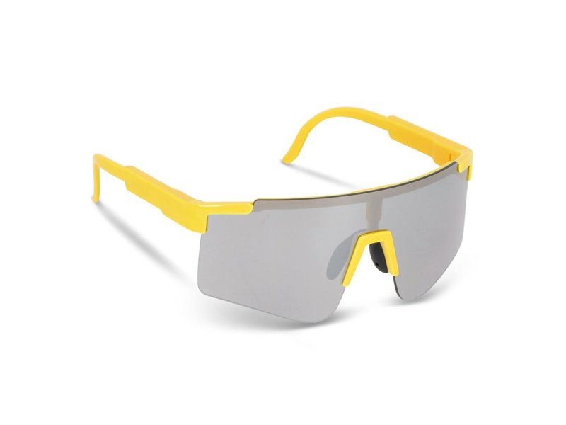 Sportzonnebril met spiegelende glazen Sportzonnebril met spiegelende glazen