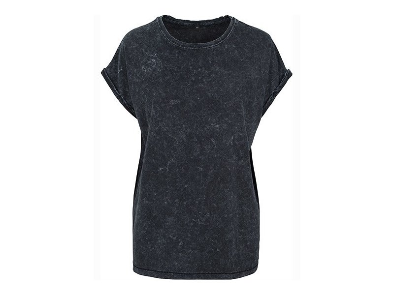 Build Your Brand - Ladies´ Acid Washed Extended Shoulder Tee Build Your Brand - Ladies´ Acid Washed Extended Shoulder Tee