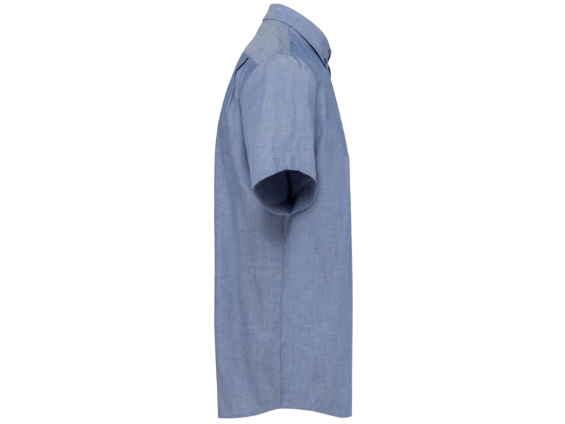 Kariban Heren oxford overhemd korte mouwen