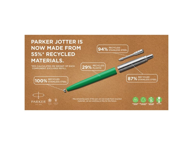 Parker Jotter gerecyclede balpen Parker Jotter gerecyclede balpen