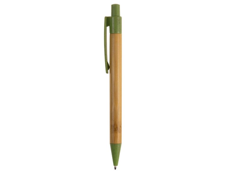 Ball pen bamboe met tarwestro