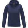 Sayan anorak dames sweater met halve rits en capuchon