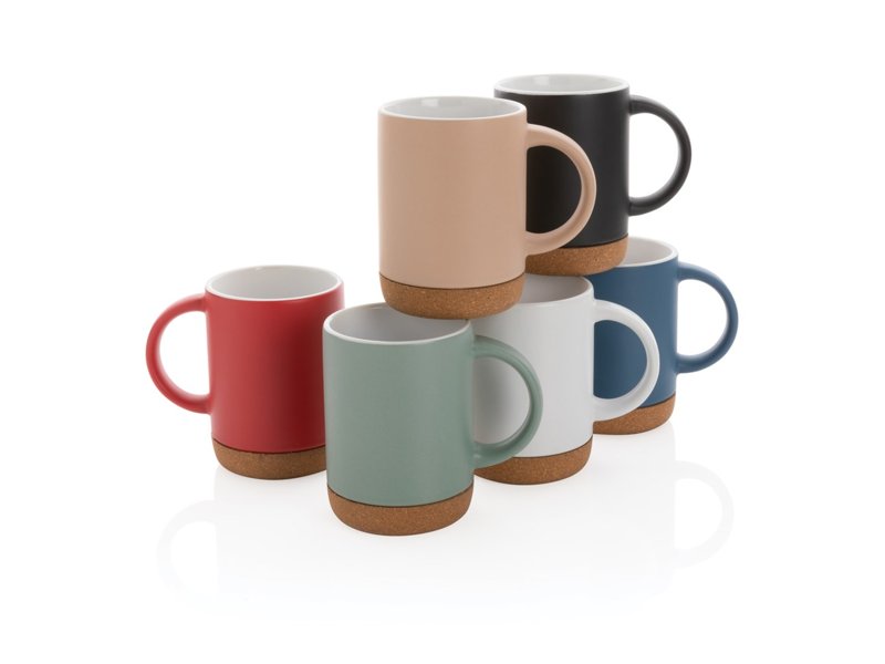 Keramische mok met kurken bodem Keramische mok met kurken bodem