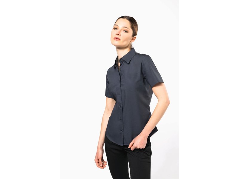 Kariban Dames stretch blouse korte mouwen Kariban Dames stretch blouse korte mouwen