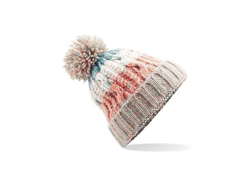 Beechfield - Corkscrew Pom Pom Beanie Beechfield - Corkscrew Pom Pom Beanie