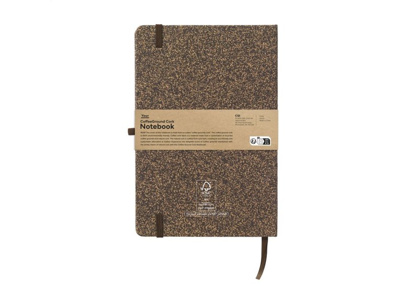 CoffeeGround Cork Notebook A5 notitieboek CoffeeGround Cork Notebook A5 notitieboek