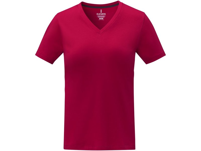 Somoto Dames T-shirt met V-hals en korte mouwen