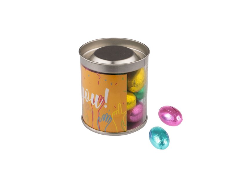 Transparante can met creamy Paaseitjes