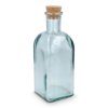 InSideOut Vierkante Gerecycled glas Waterfles ReuuZ met kurkstop 500ml InSideOut Vierkante Gerecycled glas Waterfles ReuuZ met kurkstop 500ml