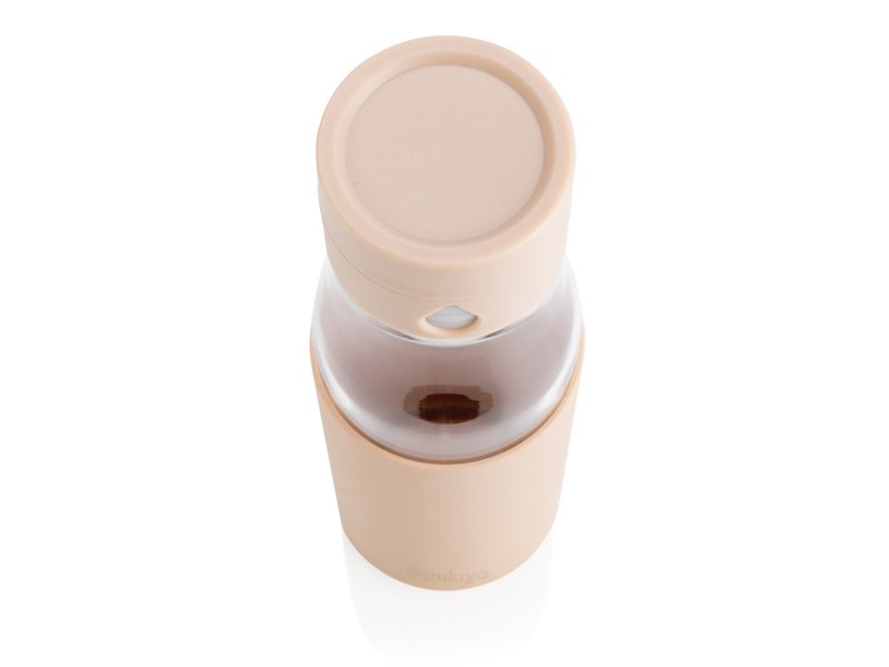 Ukiyo glazen hydratatie-trackingfles met sleeve Ukiyo glazen hydratatie-trackingfles met sleeve