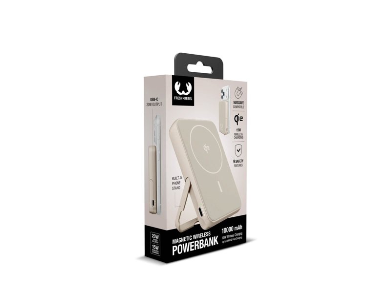 Fresh 'n Rebel Draadloze Powerbank 10000mAh Geschikt voor MagSafe