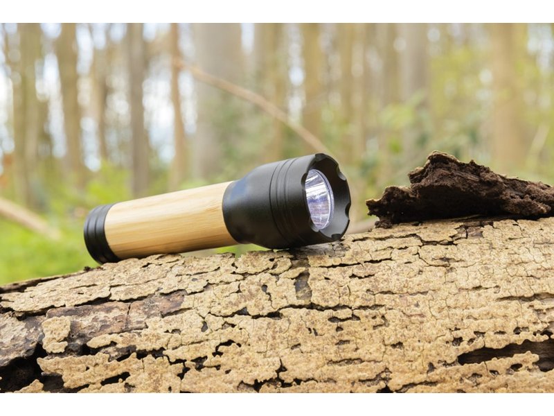 Lucid 3W RCS gerecycled plastic & bamboo zaklamp