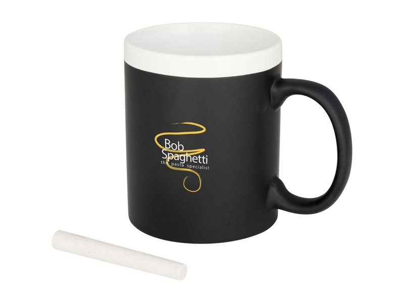 Chalk-write 330 ml beschrijfbare mok met krijt Chalk-write 330 ml beschrijfbare mok met krijt