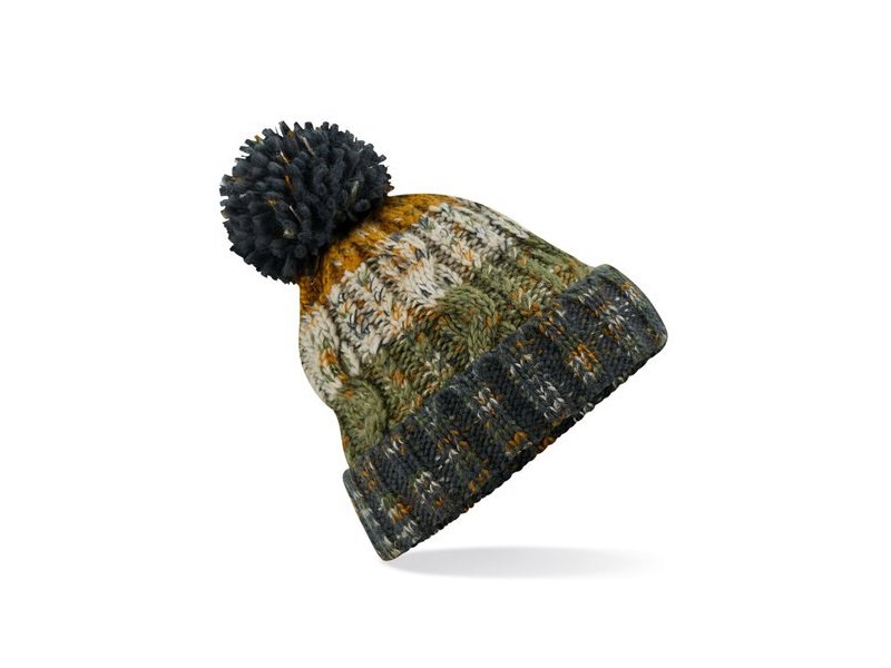 Beechfield - Corkscrew Pom Pom Beanie Beechfield - Corkscrew Pom Pom Beanie