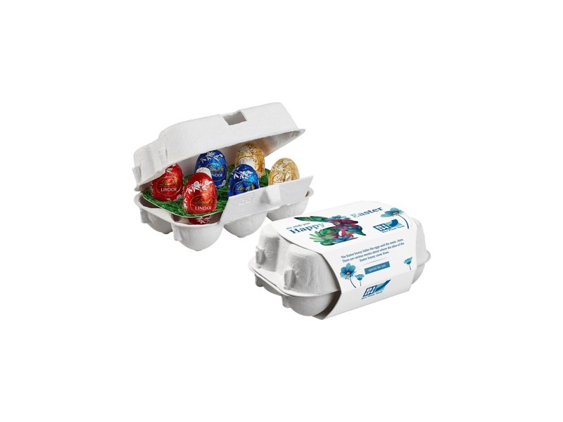 6-pack eierdoosje met Lindt eieren