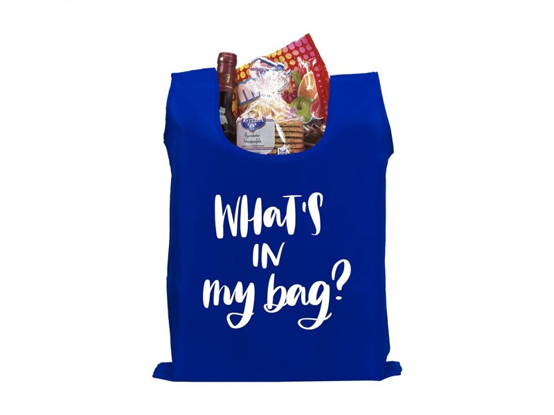 Opvouwbare boodschappentas, bedrukt met uw logo uitdelen?