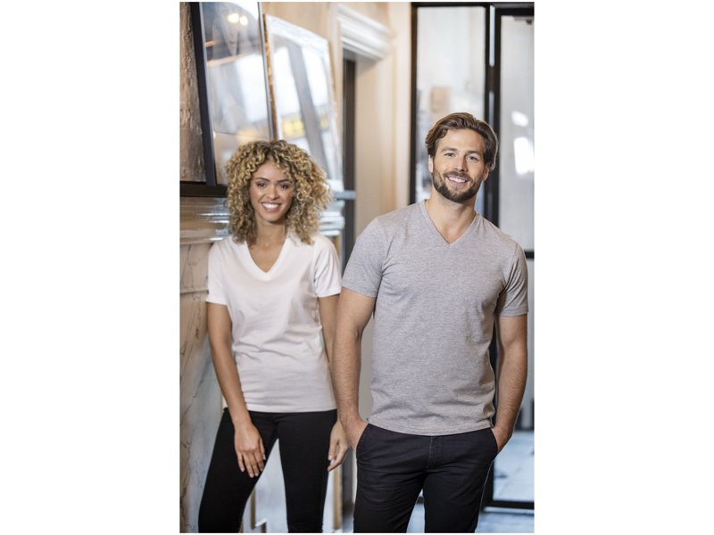 Somoto Dames T-shirt met V-hals en korte mouwen