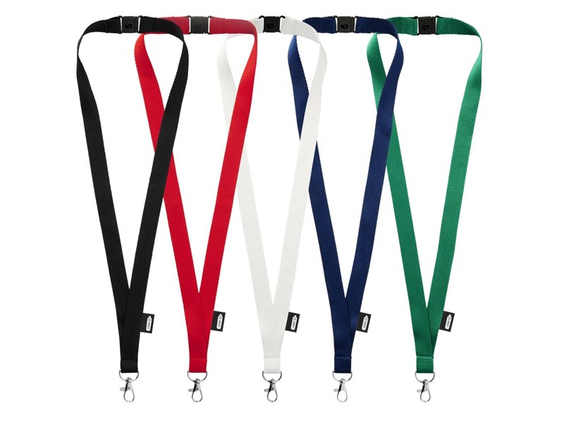Tom gerecyclede PET lanyard met veiligheidssluiting
