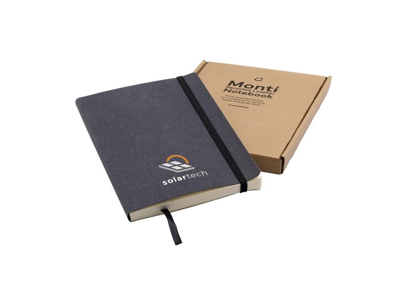 Monti Recycled Leather Notebook A5 notitieboek