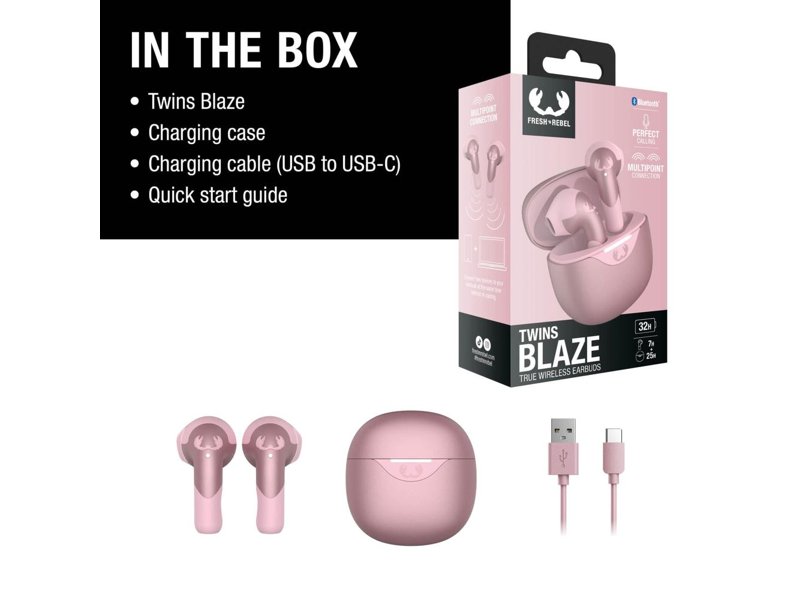 3TW2200 I Fresh 'n Rebel Twins Blaze - True Wireless earbuds with ENC
