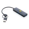 RCS gerecyclede plastic USB-hub met dual input RCS gerecyclede plastic USB-hub met dual input