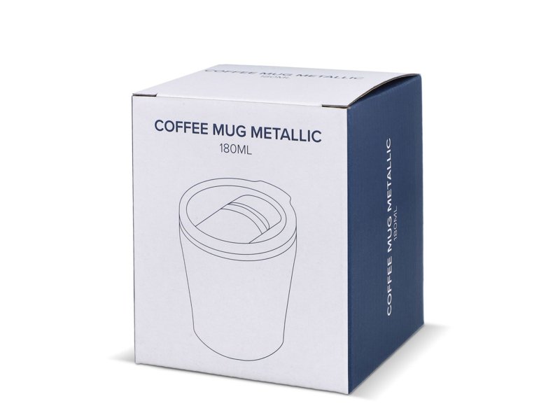 Koffiebeker metallic 180ml