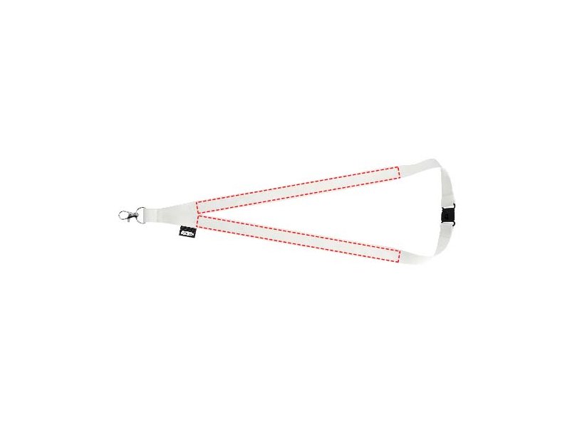Tom gerecyclede PET lanyard met veiligheidssluiting