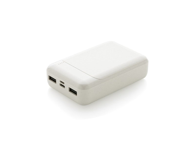 RCS standaard recycled plastic 10.000 mAh powerbank