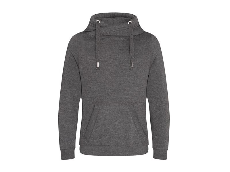 Just Hoods - Cross Neck Hoodie Just Hoods - Cross Neck Hoodie