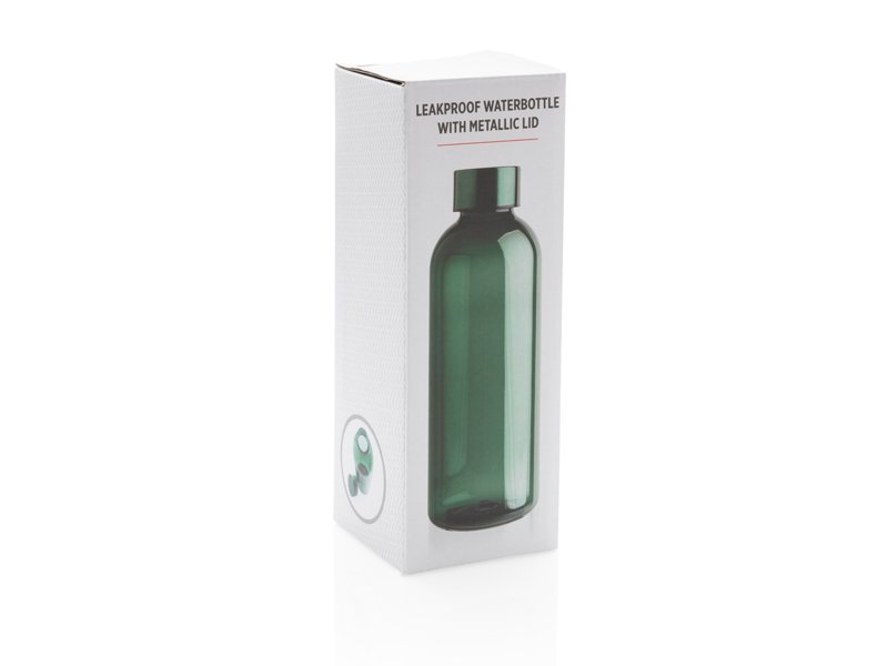 Lekvrije waterfles met metallic dop