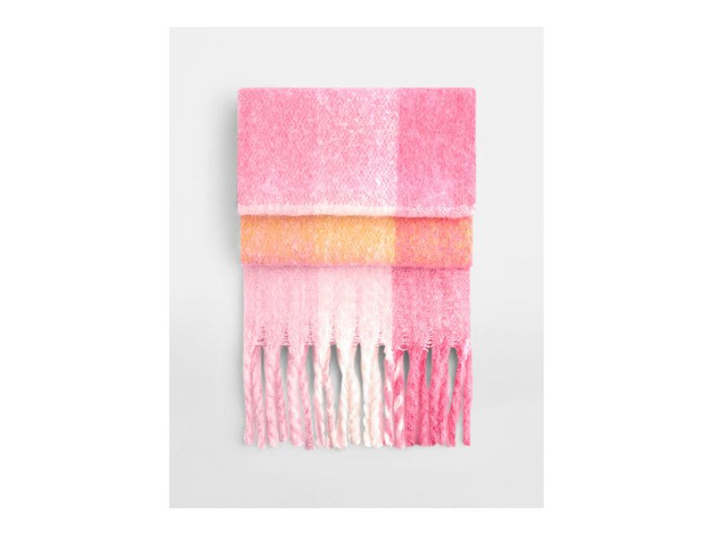 Beechfield - Fluffy Check Scarf