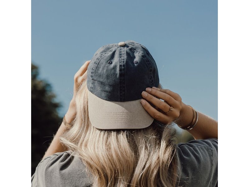 BEAU AWARE™ Washed 6 panel twill two tone cap BEAU AWARE™ Washed 6 panel twill two tone cap