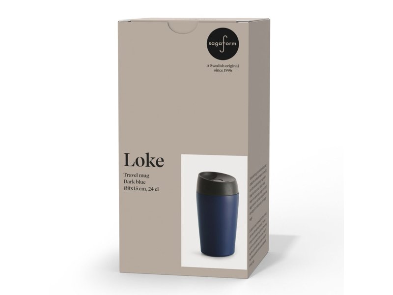 Sagaform Loke dubbelwandige mok gekleurde Coating 240ml Sagaform Loke dubbelwandige mok gekleurde Coating 240ml