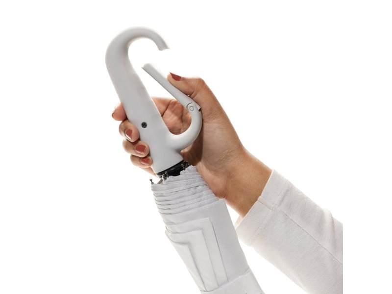 Yara 21" AWARE™ RPET paraplu in unikleur met karabijn hendel