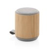Bamboe en fabric 3W draadloze speaker Bamboe en fabric 3W draadloze speaker