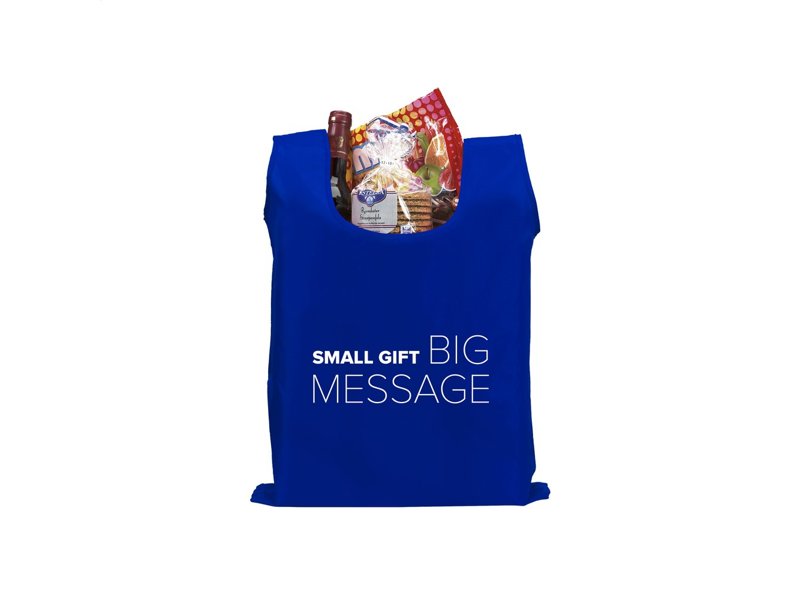 Opvouwbare boodschappentas, bedrukt met uw logo uitdelen?